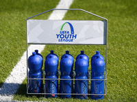 Water Bottles
during UEFA Youth Cup match between Tottenham Hotspur Under 19s  against Borussia Dortmund Under 19s at Hotspur Way London on...