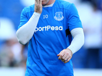 Wayne Rooney of Everton during the UEFA Europa League group E match between Atalanta and Everton FC at Stadio Citta del Tricolore on Septemb...