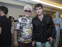 xSpanish film director Pedro Almodovar attends the presentation of creations for Spring-Autunm 2018 Collection of Palomo Spain label during...
