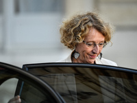 French Minister of Labour Muriel Penicaud leaves the Elysee presidential Palace after a cabinet meeting on September 14, 2017 in Paris. (
