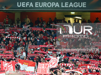 1.FC Koln  Fans
during UEFA Europa League Group H match between Arsenal and 1.FC Koln at The Emirates , London 14 Sept 2017 (