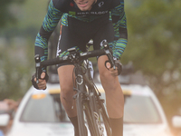 Travis Samuel from H&R Block Pro Cycling team during the fourth stage of the 2017 Tour of China 1, the 3.3 km Chenghu Jintang individual tim...