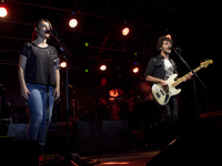  Carmen Consoli and Max Gazzè performs live in Bologna, Italy, on September 14, 2017. (