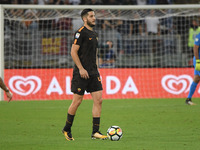 Kostas Manolas during the Italian Serie A football match between A.S. Roma and F.C. Hellas Verona at the Olympic Stadium in Rome, on septemb...