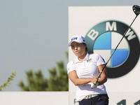 Ko Jin Young of South Korea action on the 11th Tee during the KLPGA BMW Ladies Championship 2round at SKY72 in Incheon, South Korea. (