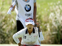 Lee Jung Hwa of South Korea action on the 3th hall during the KLPGA BMW Ladies Championship 3round at SKY72 in Incheon, South Korea. (