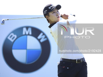 Kim Ji Soo of South Korea action on the 4th hall during the KLPGA BMW Ladies Championship 3round at SKY72 in Incheon, South Korea. (