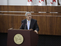Prime Minister Ahmed Ouyahia at the APN Government's Action plan, in Algiers, Algeria on September 17, 2017. (