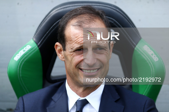 
Massimiliano Allegri manager of Juventus  during the Serie A match between US Sassuolo and Juventus at Mapei Stadium - Citta' del Tricolore...