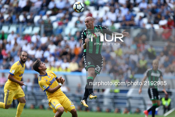 
Paolo Cannavaro of Sassuolo  during the Serie A match between US Sassuolo and Juventus at Mapei Stadium - Citta' del Tricolore on September...