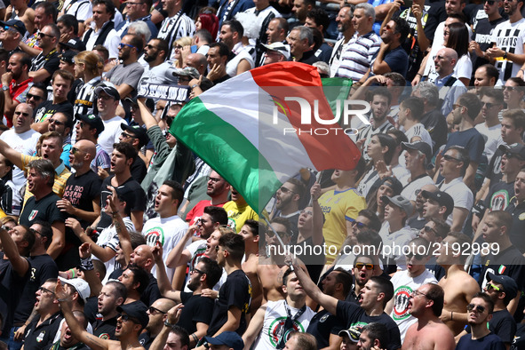 
Juventus supporters  during the Serie A match between US Sassuolo and Juventus at Mapei Stadium - Citta' del Tricolore on September 17, 201...