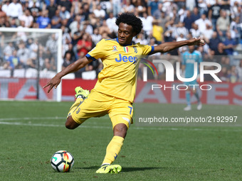 
Juan Cuadrado of Juventus  during the Serie A match between US Sassuolo and Juventus at Mapei Stadium - Citta' del Tricolore on September 1...