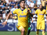 
Paulo Dybala of Juventus in action  during the Serie A match between US Sassuolo and Juventus at Mapei Stadium - Citta' del Tricolore on Se...