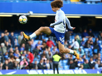 Chelsea's David Luiz
during the Premier League match between Chelsea and Arsenal at Stamford Bridge, London, England on 17 Sept  2017. 

 (