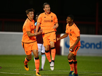 Harry Wilson of Liverpool celebrates the first goal
during Premier League 2 Division 1 match between West Ham United Under 23s and Liverpoo...