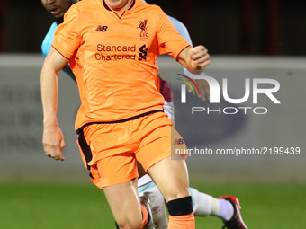  Harry Wilson of Liverpool
during Premier League 2 Division 1 match between West Ham United Under 23s and Liverpool Under 23s at Dagenham an...