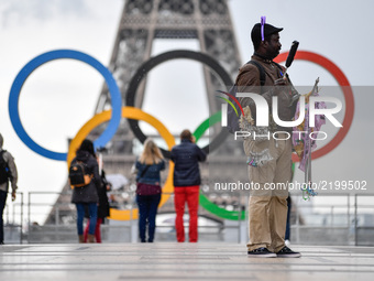 After wining the 2024 olympic organisation, Paris put the Olympics Rings at the place of Honor in front of the Eiffel tower at the Trocadero...