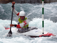 James Kettlre  of Lee Valley PC J16 Seniorcompete in the Kayak (K1) Women
during the British Canoeing 2017 British Open Slalom Championship...