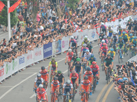 RIders at the start to the opening stage of the 2017 Tour of China 2, the 118.6 km Huaihua Hongjiang Circuit Race. 
On Tuesday, 19 September...