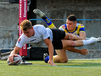 Jonny Pownall of Toronto Wolfpack scored tries during the Super 8s Round 7  game between Toronto Wolfpack (Canada) vs Doncaster RLFC (United...