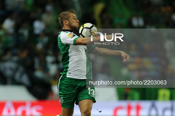Sportings defender Stefan Ristovski from Macedonia during the Portuguese Cup 2017/18 match between Sporting CP v CS Maritimo, at Alvalade St...