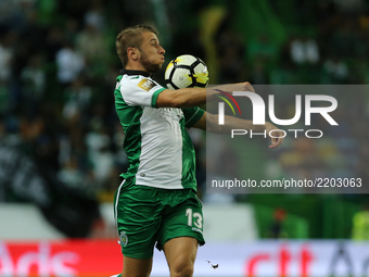 Sportings defender Stefan Ristovski from Macedonia during the Portuguese Cup 2017/18 match between Sporting CP v CS Maritimo, at Alvalade St...