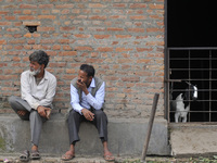 Nepalese vendors awaiting for the cunstomer to sell their goats for the Dashain, the biggest religious festival of Hindus in Nepal, on Wedne...