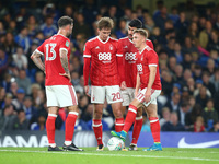 Nottingham Forest's Kieran Dowell and Nottingham Forest's Ben Osborn
during Carabao Cup 3rd Round match between Chelsea and Nottingham Fores...