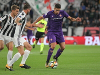 Giovanni Simeone (ACF Fiorentina) in action during the Serie A football match between Juventus FC and ACF Fiorentina at Allianz Stadium on 2...
