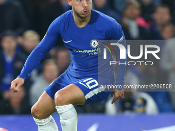Chelsea's Eden Hazard
during Carabao Cup 3rd Round match between Chelsea and Nottingham Forest at Stamford Bridge Stadium, London,  England...