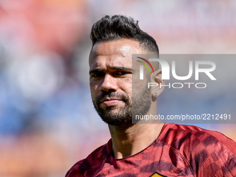 Leandro Castan of Roma during the Serie A match between Roma and Udinese at Olympic Stadium, Roma, Italy on 23 September 2017.  (