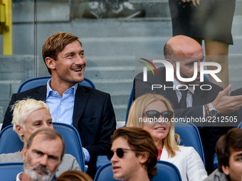 Francesco Totti and Monchi of Roma during the Serie A match between Roma and Udinese at Olympic Stadium, Roma, Italy on 23 September 2017....