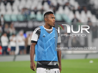 Alex Sandro  (Juventus FC) before the Serie A football match between Juventus FC and Torino FC at Allianz Stadium on 23 September, 2017 in T...
