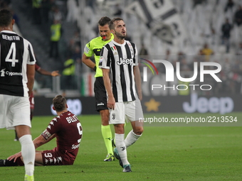 Miralem Pjanic (Juventus FC) during the Serie A football match between Juventus FC and Torino FC at Allianz Stadium on 23 September, 2017 in...
