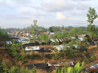 A view of Rohingya refugees tents in Ukhia, Bangladesh on September 24, 2017. About 430,000 Rohingya people have fleeing violence erupted in...