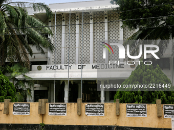 University of Jaffna Faculty of Medicine building in Thirunelveli, Jaffna, Sri Lanka. (