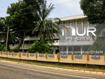 University of Jaffna Faculty of Medicine building in Thirunelveli, Jaffna, Sri Lanka. (