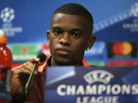 Barcelona’s defender Nélson Semedo during a press conference at Alvalade stadium in Lisbon,  on September 26, 2017, on the eve of the UEFA C...