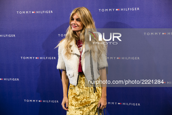 BARCELONA, SPAIN - SEPTEMBER 26: Influencer Patrcia Saes @coolhunterDiary  during an event at Barcelona Passeig de Gracia Tommy Hilfiger wit...