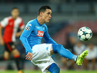 Jose Maria Callejon of Napoli  during the UEFA Champions League group F match between SSC Napoli and Feyenoord at Stadio San Paolo on Septem...