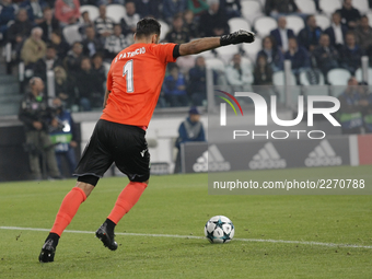 Rui Patricio during Champions League match between Juventus and Sporting Clube de Portugal, in Turin, on October 17, 2017 (