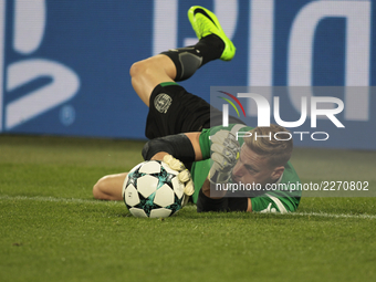 Romain Salin during Champions League match between Juventus and Sporting Clube de Portugal, in Turin, on October 17, 2017 (