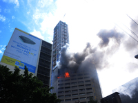 The fire broke out at the 16th floor of the Jeevan Sudha building, which houses the server room of the State Bank of India's global market o...