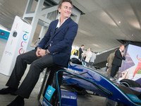 Alejandro Agag, CEO of Formula E Holdings Ltd., poses before a press conference in Rome, Italy on October 19, 2017. Rome will be hosting a F...