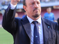 Head coach Rafael Benitez of Napoli gestures during the Serie A match between  SSC Napoli and AC Chievo Verona Football / Soccer at Stadio S...