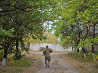 SHCHASTYA, UKRAINE - SEPTEMBER 16: Battalion 