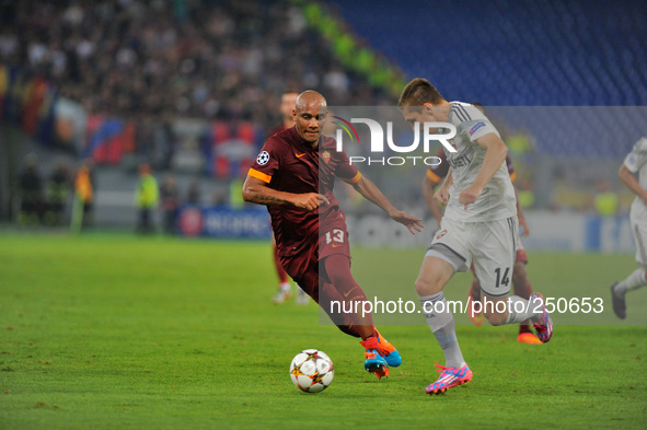Maicon during the UEFA Champions League group E football match AS Roma vs CSKA Moskova at Rome's Olympic Stadium on September 17, 2014. 
