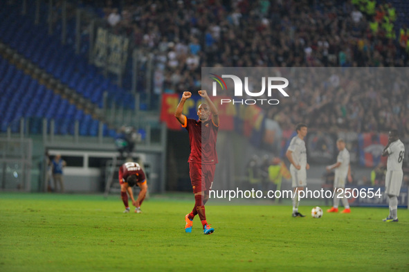 Maicon during the UEFA Champions League group E football match AS Roma vs CSKA Moskova at Rome's Olympic Stadium on September 17, 2014. 