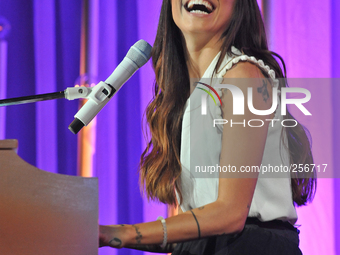 Christina Perri performs at the AT&T Center on September 19, 2014 in San Antonio, Texas. (