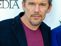 Ethan Hawke poses on the red carpet at the launch party for Austin Way Magazine at Arlyn Studios on September 21, 2014 in Austin, Texas. (